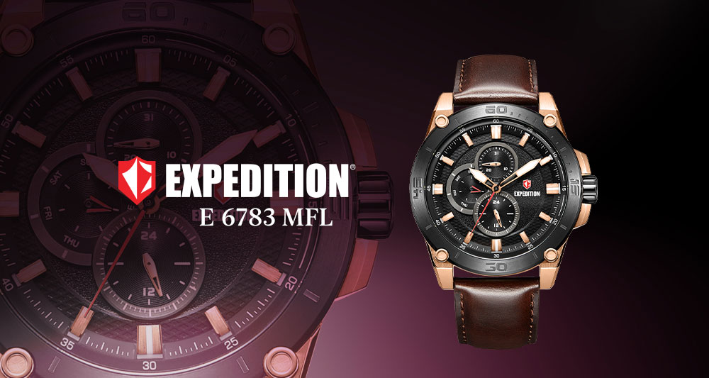 THE LATEST CLASSIC LEATHER CHRONOGRAPH COLLECTION – EXPEDITION 6783